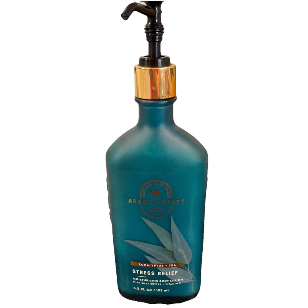 Bath & Body Works Stress Relief EUCALYPTUS & TEA Lotion Aromatherapy BBW Read